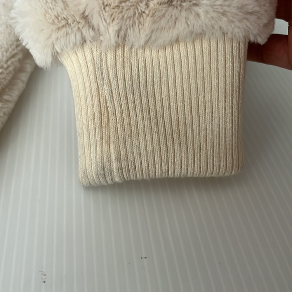Vintage Full Zip Hooded Faux Fur Jacket Size S - Picture 12 of 12